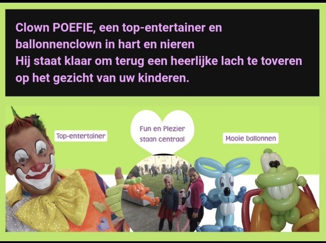 clowns Kieldrecht | Poefie Entertainment